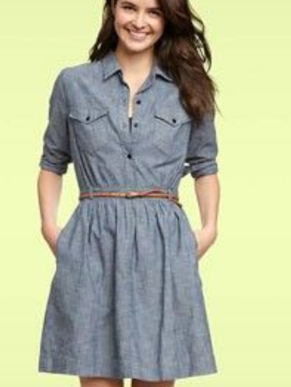 Gap Linen Blend Dress